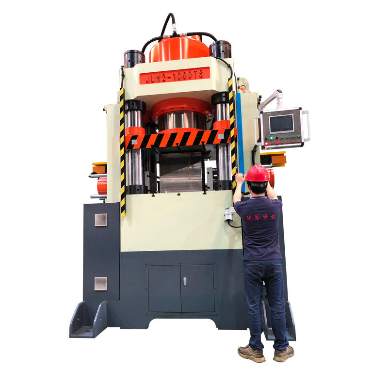 Four-column cold extrusion forming machine