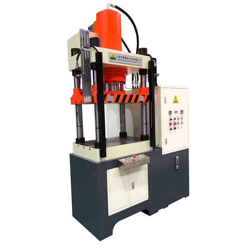Weight block forming four-column hydraulic press