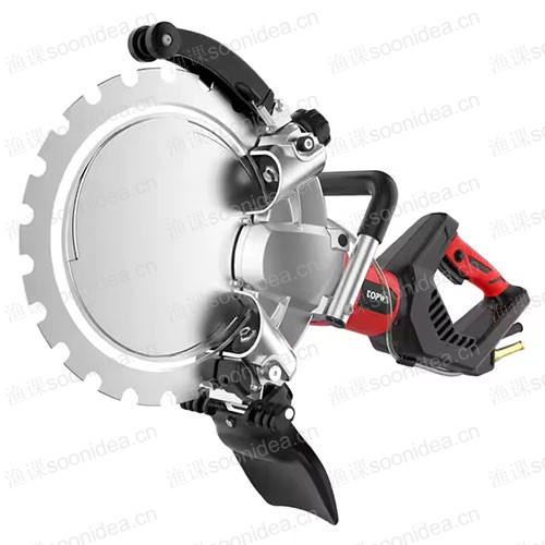 Handheld concrete wall cutting ring saw