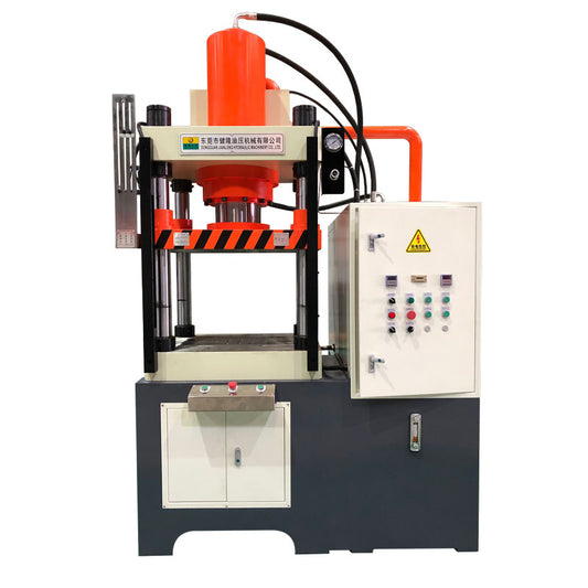Weight block forming four-column hydraulic press
