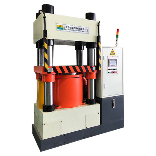 Five column hydraulic press with a lower cylinder of 500 tons